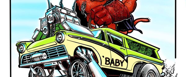 '57 Ford Ranch Wagon "Baby" and Hellboy